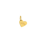Mini Slanted Heart Engravable Charm