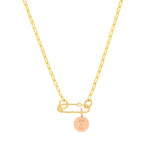 Small Jagged Circle Engravable Charm