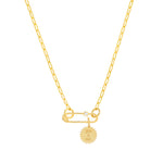 Small Jagged Circle Engravable Charm