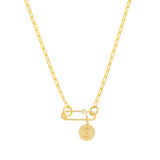 Small Jagged Circle Engravable Charm