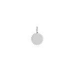 Small Jagged Circle Engravable Charm