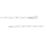 Gothic Nameplate Paper Clip Necklace