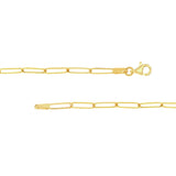 Gothic Nameplate Paper Clip Necklace