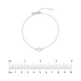 Slanted Gothic Initial Bracelet