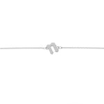 Slanted Gothic Initial Bracelet