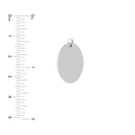 Small Oval Engravable Charm