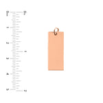 Medium Rectangular Engravable Charm