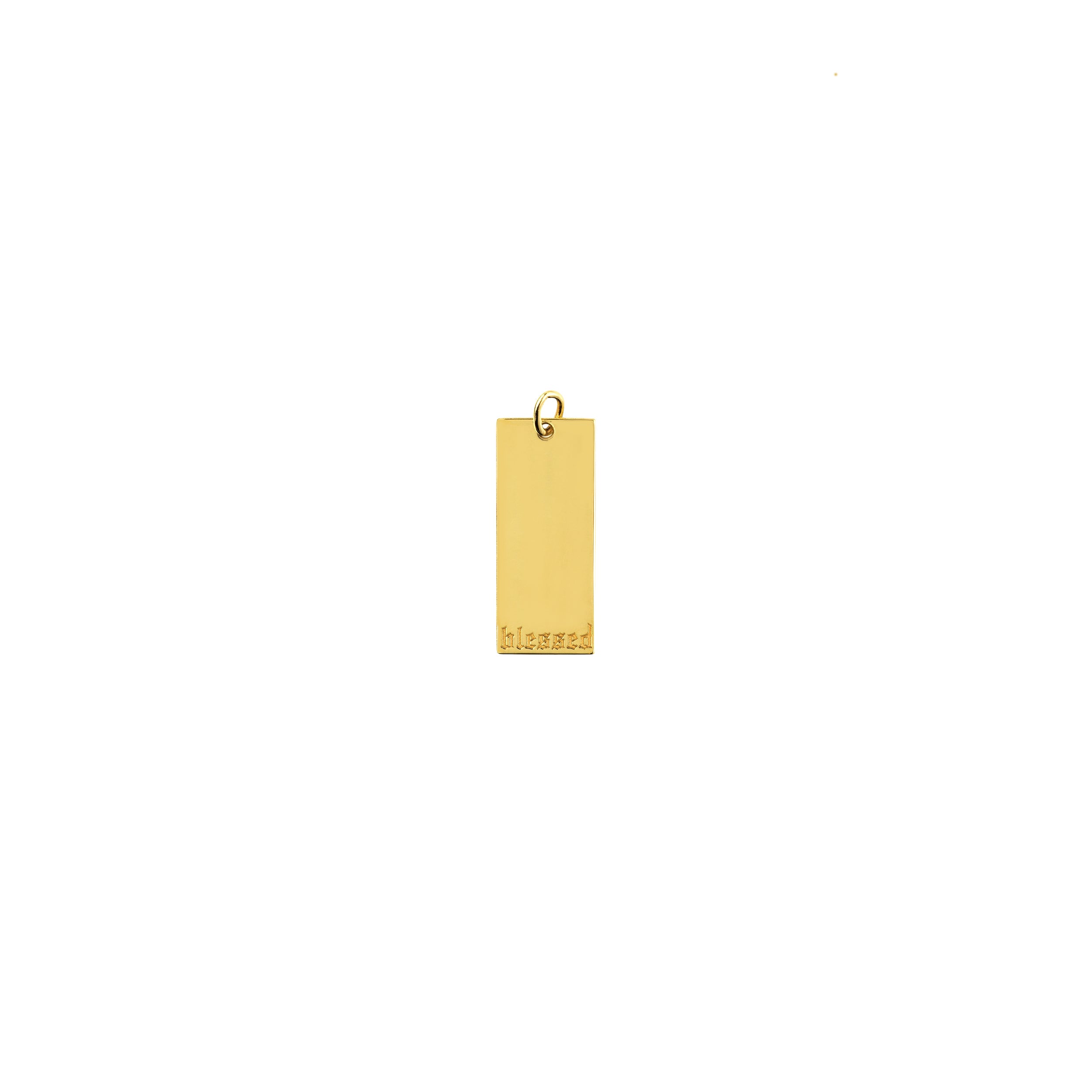 Medium Rectangular Engravable Charm