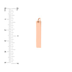 Small Vertical Bar Engravable Charm