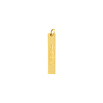Small Vertical Bar Engravable Charm