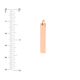 Small Vertical Bar Engravable Charm