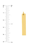 Medium Vertical Bar Engravable Charm