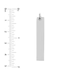 Long Vertical Bar Engravable Charm