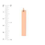 Long Vertical Bar Engravable Charm