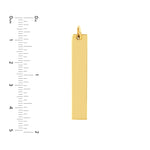 Long Vertical Bar Engravable Charm