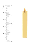Long Vertical Bar Engravable Charm