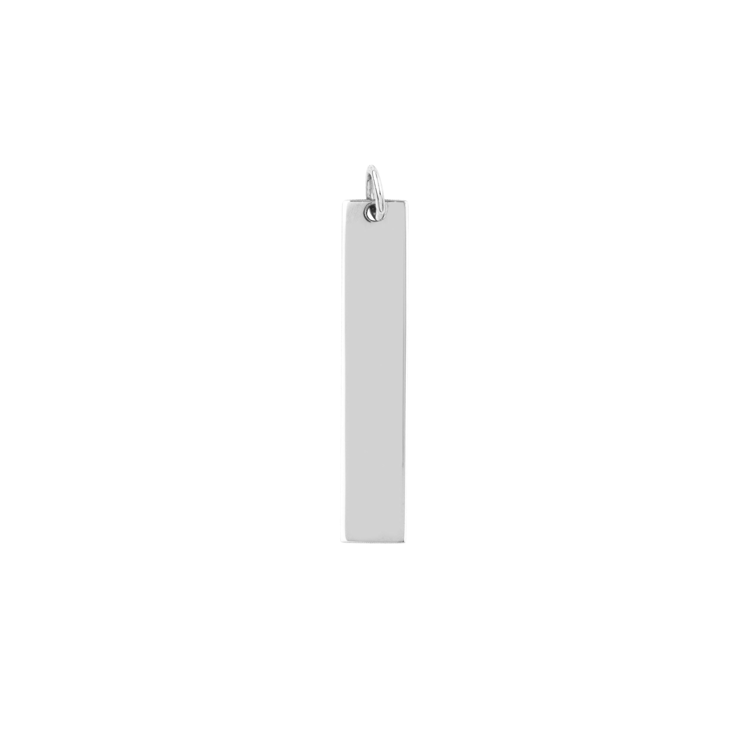 Long Vertical Bar Engravable Charm