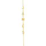 Block Initials Adjustable Bracelet