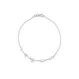 Block Initials Adjustable Bracelet