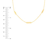 Mini Block Nameplate Station Necklace