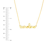 5mm Doodle Nameplate Necklace