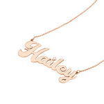5mm Cursive Nameplate Necklace