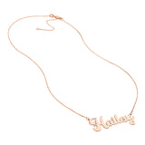 5mm Cursive Nameplate Necklace