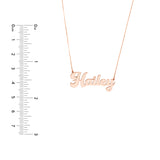5mm Cursive Nameplate Necklace