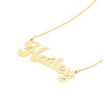 5mm Cursive Nameplate Necklace