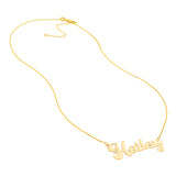 5mm Cursive Nameplate Necklace
