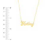 5mm Cursive Nameplate Necklace