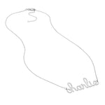 7mm Doodle Nameplate Necklace