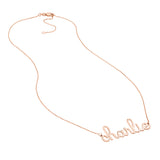 7mm Doodle Nameplate Necklace