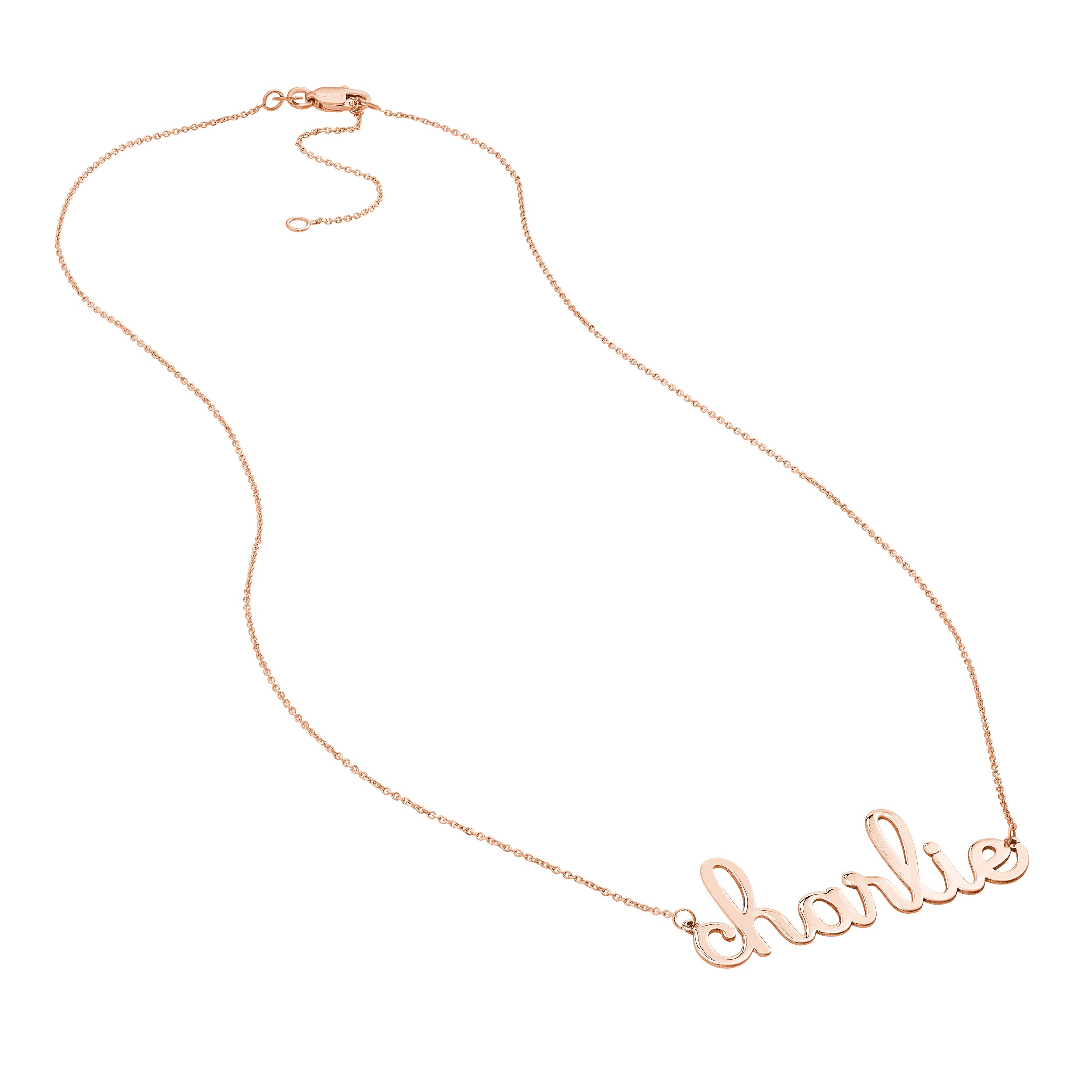 7mm Doodle Nameplate Necklace