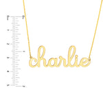 7mm Doodle Nameplate Necklace