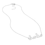 7mm Doodle Nameplate Necklace