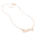 7mm Cursive Nameplate Necklace