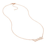 7mm Gothic Nameplate Necklace