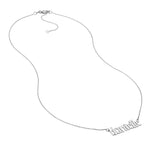 7mm Gothic Nameplate Necklace