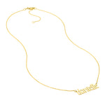 7mm Gothic Nameplate Necklace