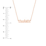 5mm Gothic Nameplate Necklace