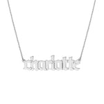 5mm Gothic Nameplate Necklace