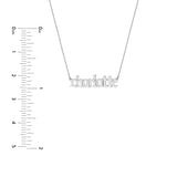 5mm Gothic Nameplate Necklace