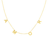7mm Block Letter Stations Personal Necklace