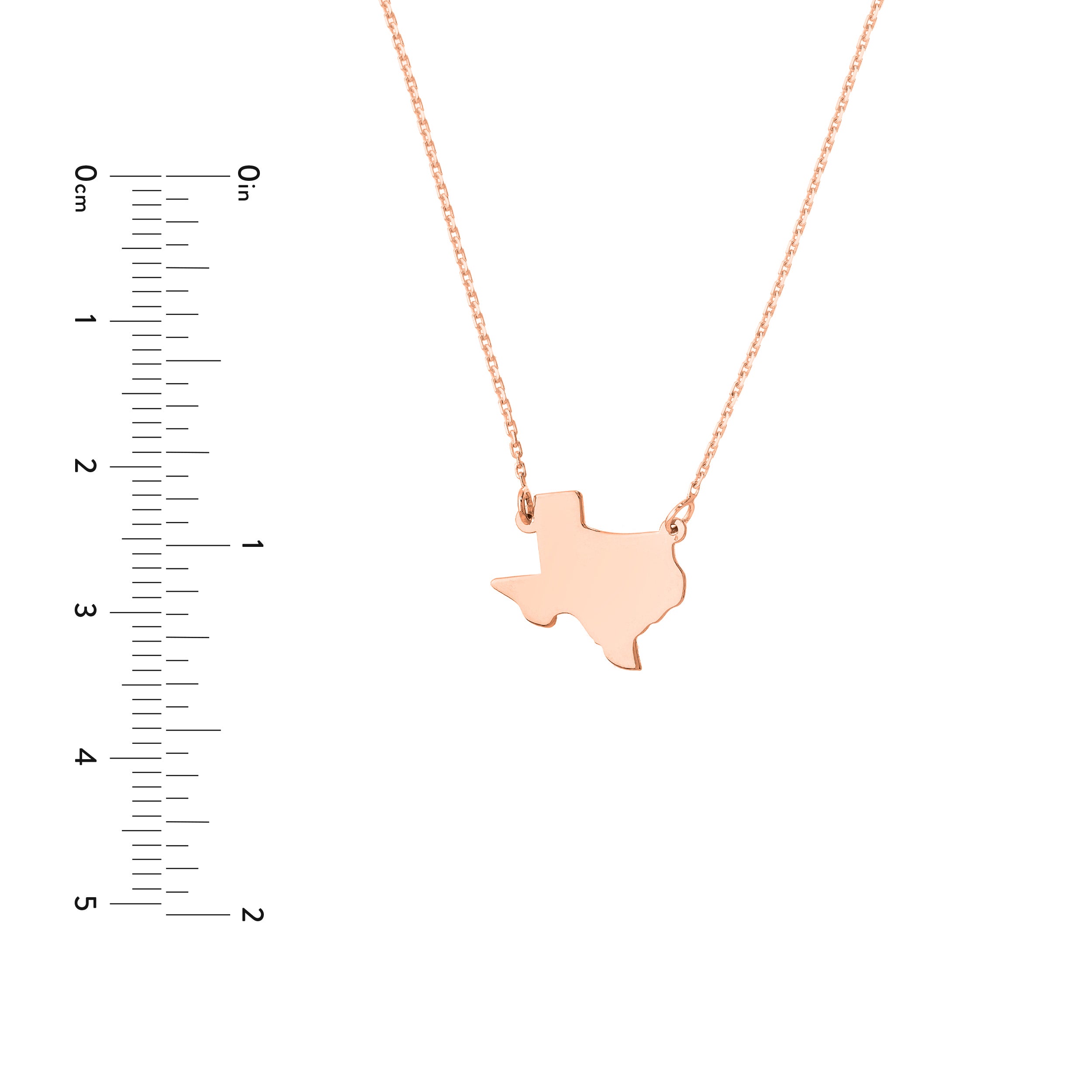 States Plain Map Necklace