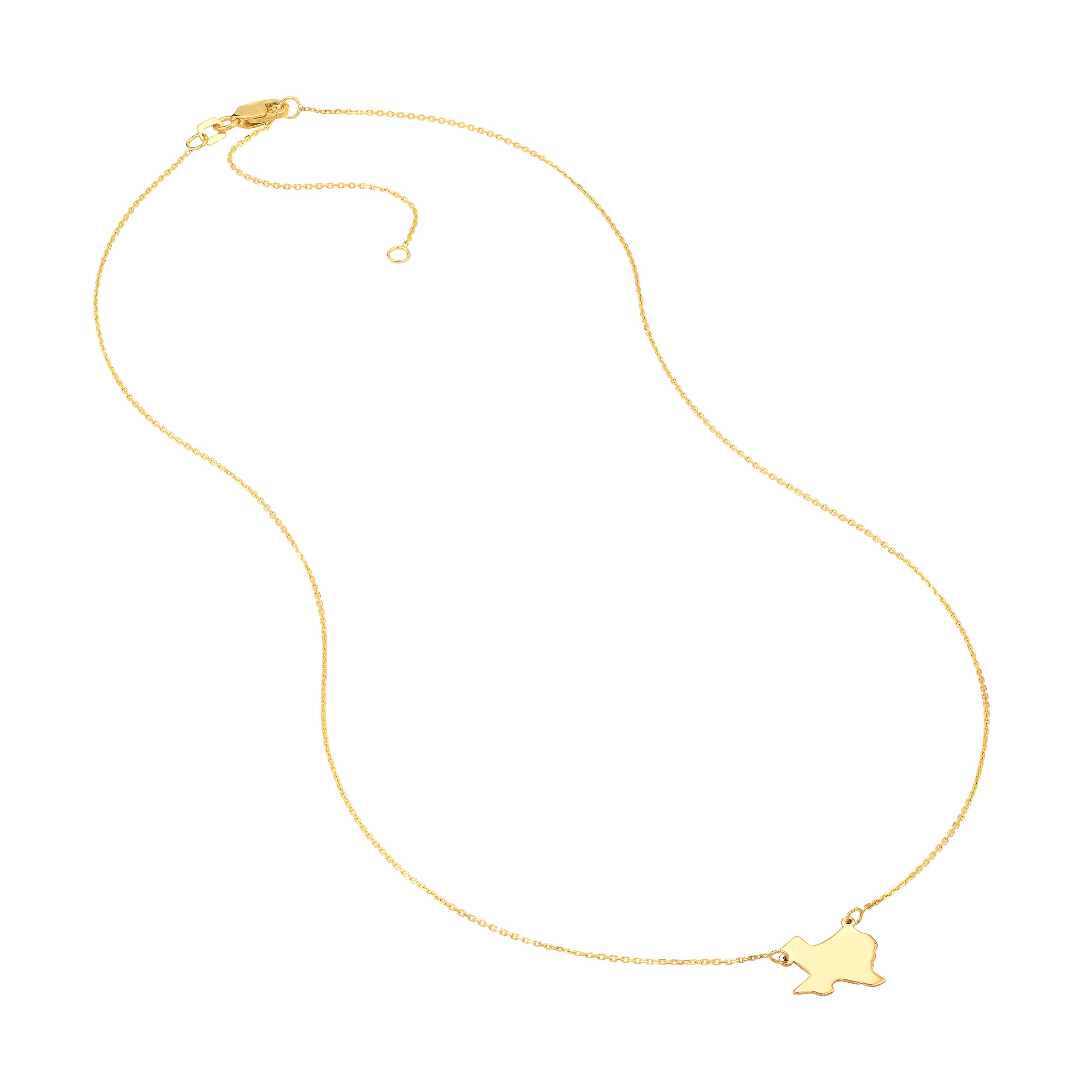 States Plain Map Necklace