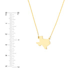 States Plain Map Necklace