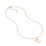 15mm Cursive Initial Pendant Necklace