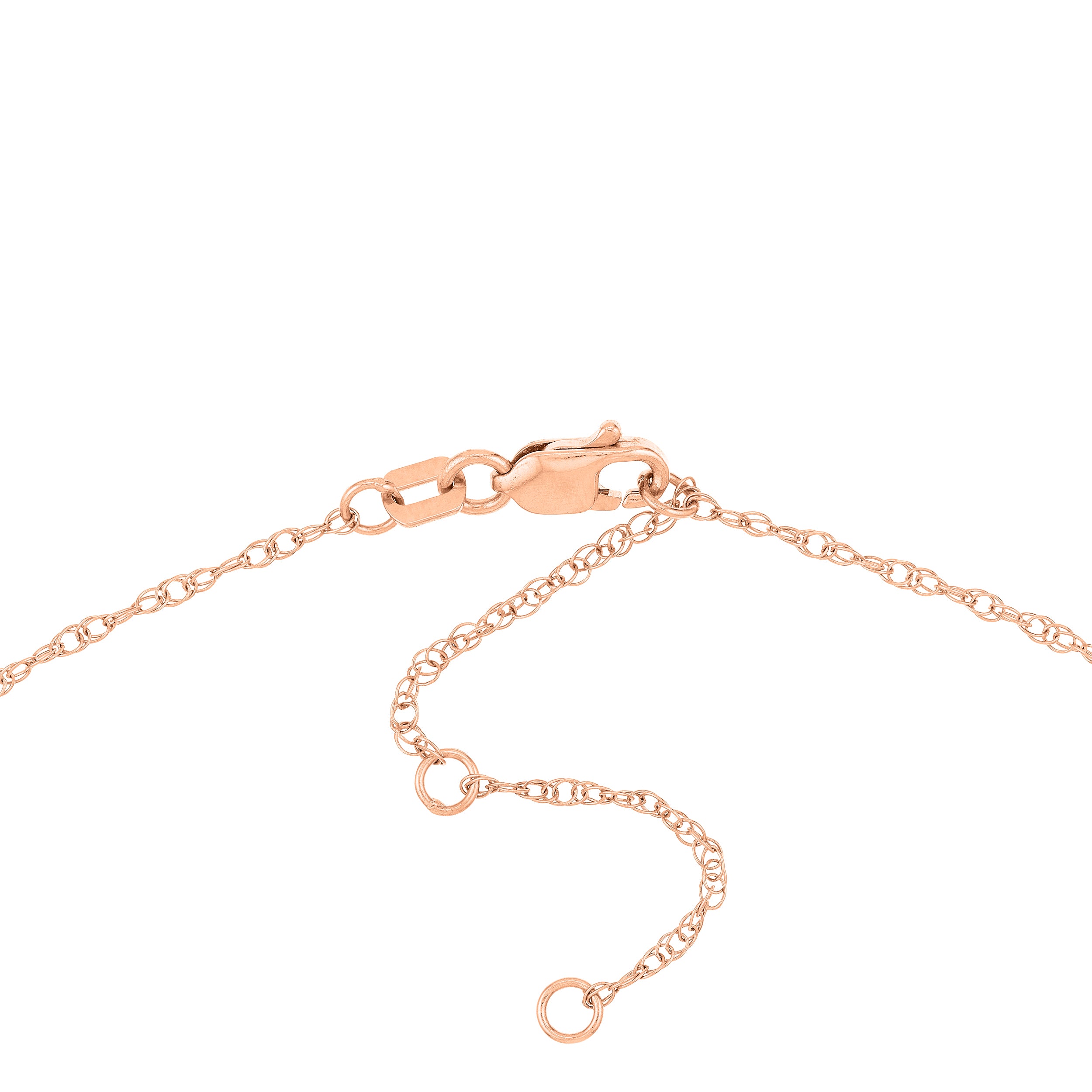 15mm Cursive Initial Pendant Necklace