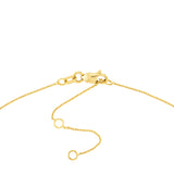Block Initials Dangle Station Necklace
